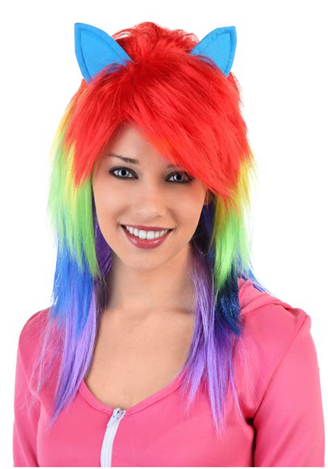 Rainbow Pony Wig