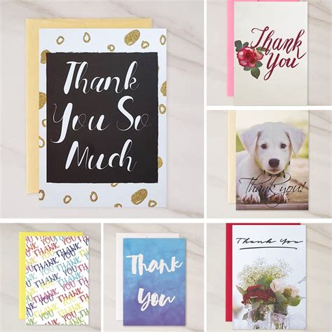 Boxed Thank You Greeting Card Variety Pack - High Quality 36 Cards (5x7 inches) - Walmart.com