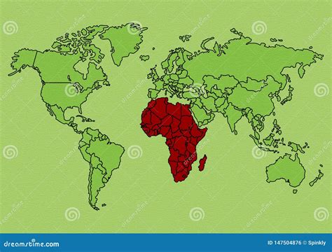 Africa On World Map