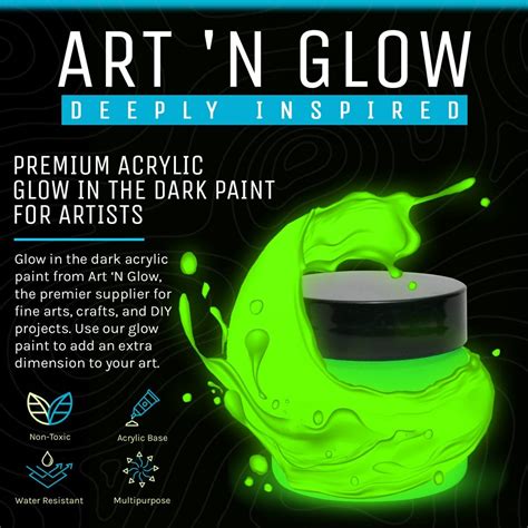 Glow In The Dark Paint - Fluorescent Red Glow Paint – Art 'N Glow