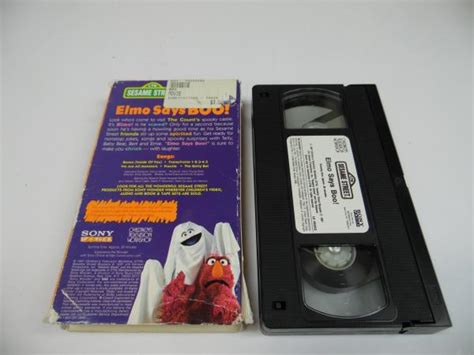 USED Sesame Street Elmo Says BOO! VHS Tape LV 49352 | eBay