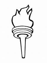 Olympic Torch Coloring Pages sketch template