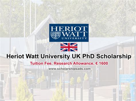 Heriot-Watt University UK PhD Scholarship 2022 - Social Sciences