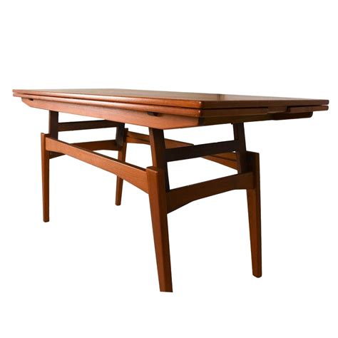 Danish Teak Convertible Dining / Coffee Table | Chairish