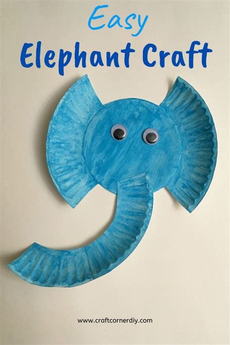 Paper Plate Elephant Craft For Kids | Craft Corner DIY | Elephant crafts, Animal crafts for kids ...