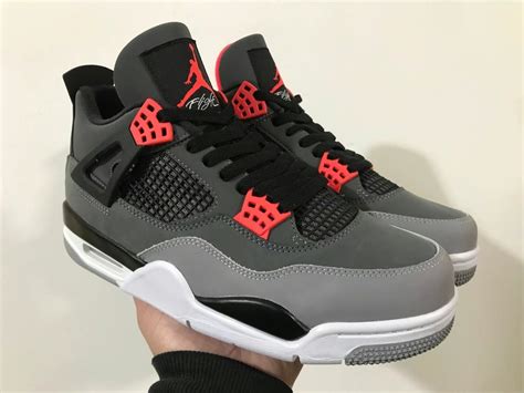 NEW Nike Air Jordan 4 Retro IV Red Infrared Grey Bred Chicago 2022 GS ...