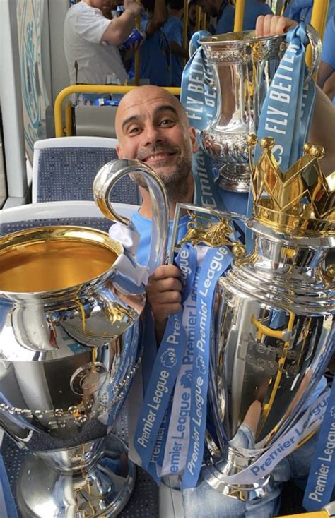 City Xtra on Twitter: "Pep Guardiola. On the @MCRMetrolink. Clutching ...