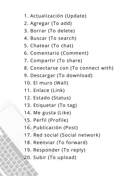 20 Must-Know Spanish Words for Social Media