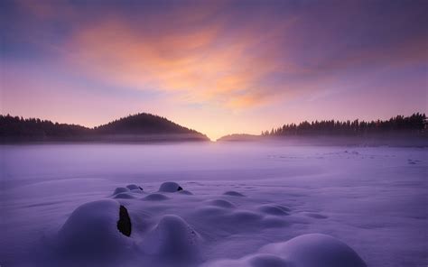 1920x1200 Resolution Snowy Winter Sunrise 1200P Wallpaper - Wallpapers Den