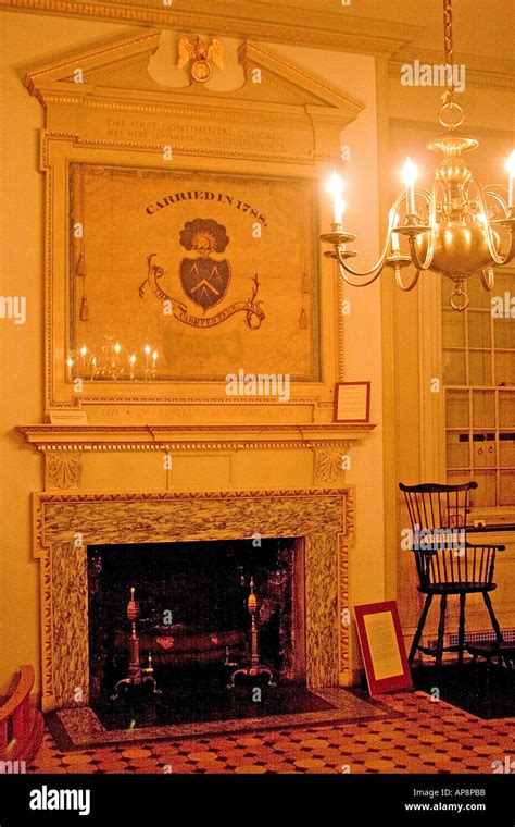 interior of Carpenters Hall Independence National Historical Park ...