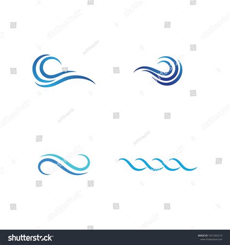 Wave Beach Vector Illustration Design Logo Stock Vector (Royalty Free) 1931303213 | Shutterstock