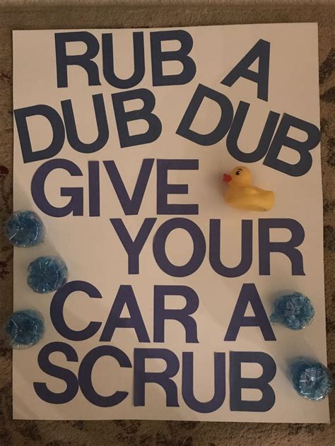 Football carwash poster idea | Car wash posters, Car wash sign, Diy car wash