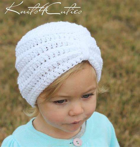 Crochet baby turban hat, any color, any size | Crochet baby hats, Crochet turban, Baby turban hat