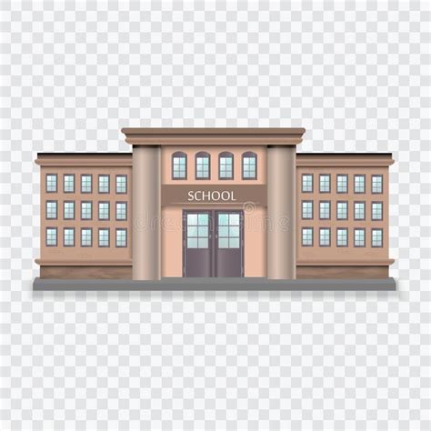 School Building Vector Illustration Stock Vector - Illustration of ...