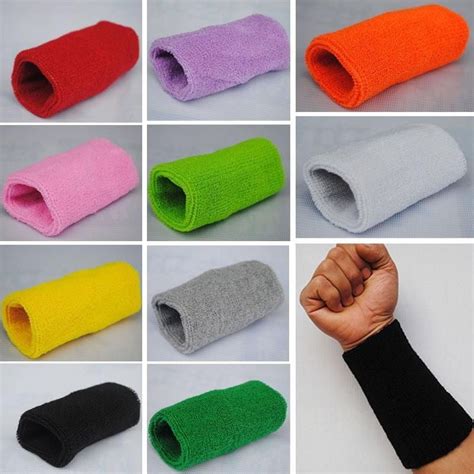 NEW Wristbands Wrist Band Sweatbands Sweat Band For Sport Tennis ...