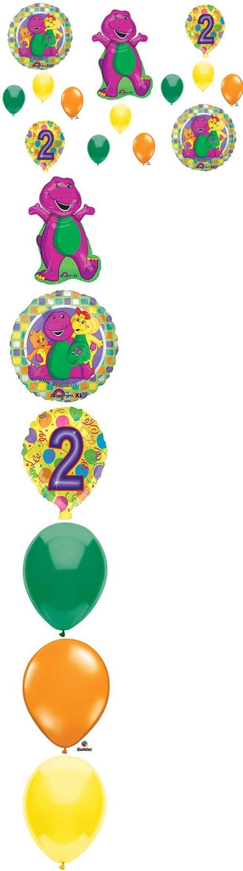 BARNEY 2nd BIRTHDAY PARTY Balloons Decorations Supplies Baby Bop - This listing is for an 14 ...