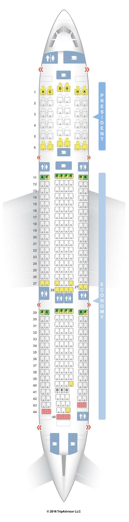 SeatGuru Seat Map Aeroflot Airbus A330-300 (333) Layout 2