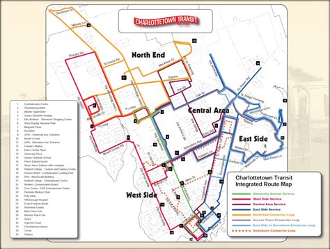 Charlottetown, P.E.I. Transit Map by Avenza Systems Inc. | Avenza Maps