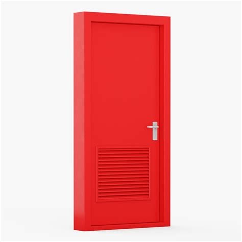 Grey Fire Door Single 3D Model $15 - .3ds .blend .c4d .fbx .max .ma .lxo .obj - Free3D
