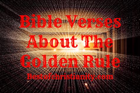 Bible Verses About The Golden Rule