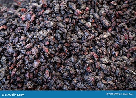 Dried grapes stock image. Image of fresh, horizontal - 218246839