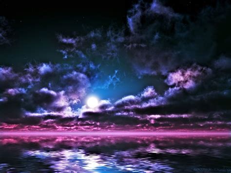 purple sky | Sea pictures, Scenery, Moonscape