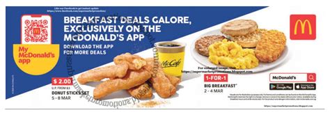 McDonald's Breakfast Deals 02 - 08 March 2020 ~ Supermarket Promotions