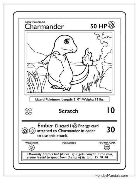 Pokemon Charmander Coloring Pages