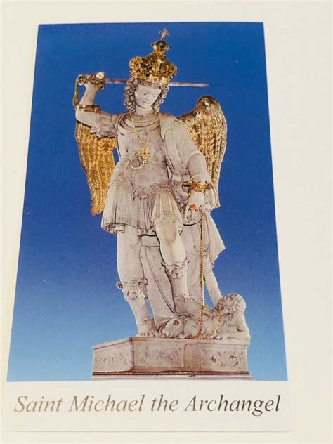 Saint Michael The Archangel "Traditional Prayer " Card, New from Italy | Bob and Penny Lord