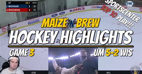 WATCH: Michigan Hockey Highlights - Friday 2-1 OT win over #14 ...