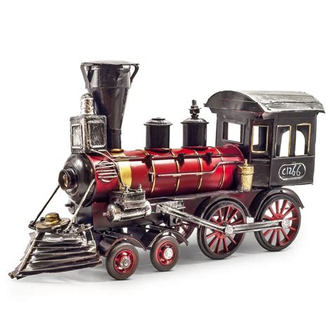 Vintage Style Red Metal Train - Collectable Gifts for Men - Canada