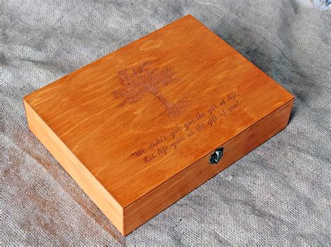 Personalized Memory Box Keepsake Box Custom Quote Memory | Etsy