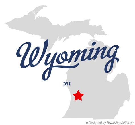 Map of Wyoming, MI, Michigan