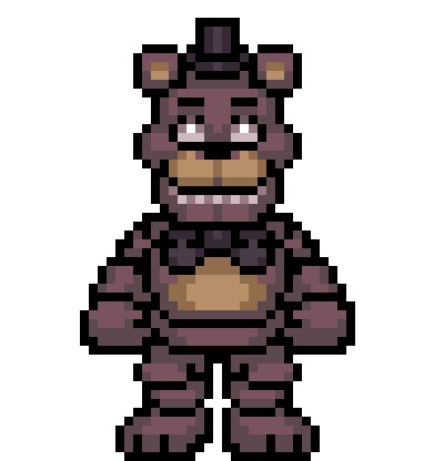 Freddy disapearing pixel art