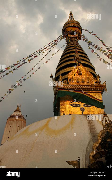 Swayambhunath Temple, Kathmandu, Nepal Stock Photo - Alamy