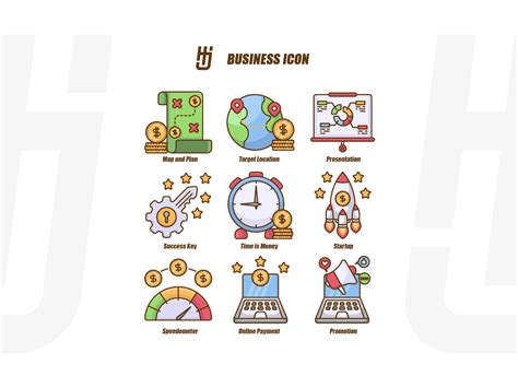 Business and Marketing Icon Set by HJ Project on Dribbble