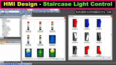 PLC HMI Programming Examples - 2 way Switch - Staircase Light Control - YouTube