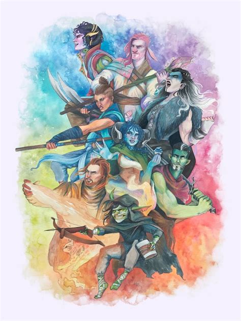 The Mighty Nein CRITICAL ROLE FANART Print 8.5 x | Etsy