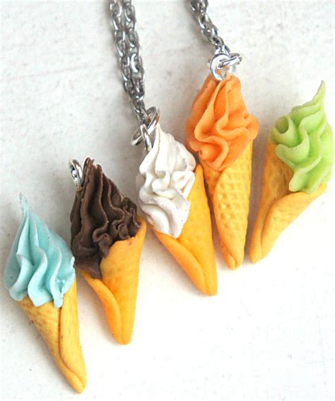 Soft Serve Ice Cream Necklace - Jillicious charms and accessories