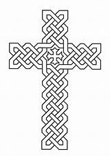 Simple Celtic Cross coloring Page  Download Print Or Color Online For sketch template