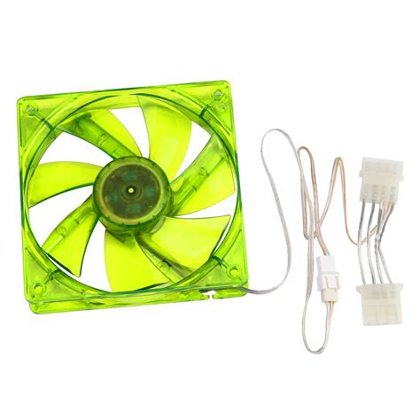 Hot sale Green pc cpu cooler 120 mm fan 12V 4Pin DC Brushless PC Computer Cooling Fan 1800PRM ...