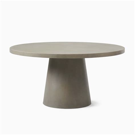 Concrete Indoor/Outdoor Pedestal Round Dining Table (32"–60 ...