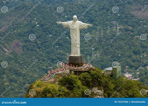 Aerial View of Christ the Redeemer Statue Platform Editorial Photo ...