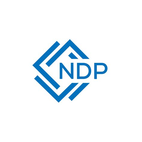 NDP letter logo design on white background. NDP creative circle letter logo concept. NDP letter ...