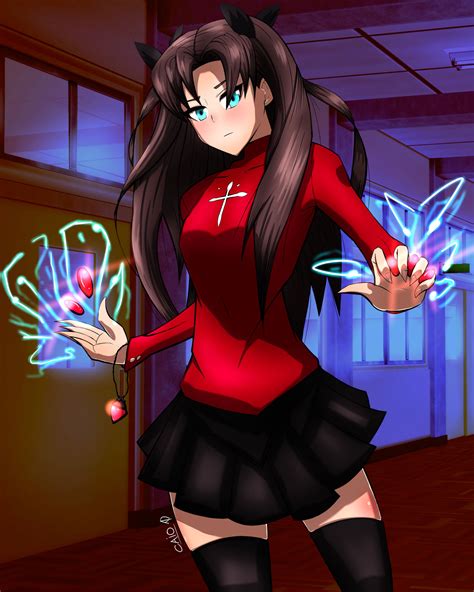 Rin Tohsaka Fanart by CaioAD on DeviantArt