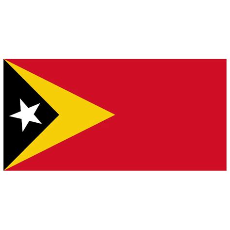 East Timor flag Royalty Free Stock SVG Vector and Clip Art