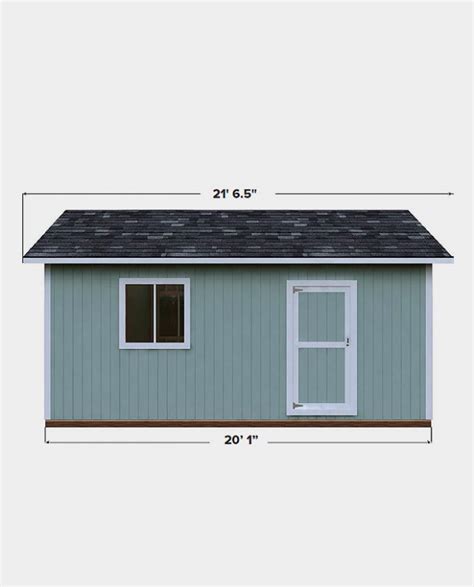 12X20 Gable Storage Shed Plan - Howtobuildashed.org