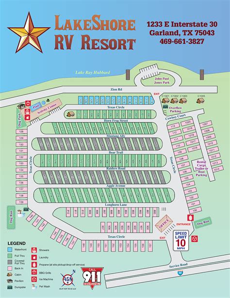 LakeShore RV Resort :: New Campground on Lake Ray Hubbard, Garland, Texas