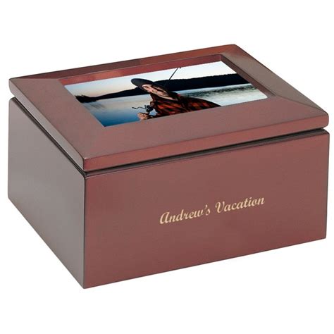 Personalized Keepsake Box with Picture Frame