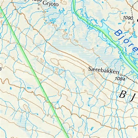 Municipality of Eidfjord map by The Norwegian Mapping Authority ...